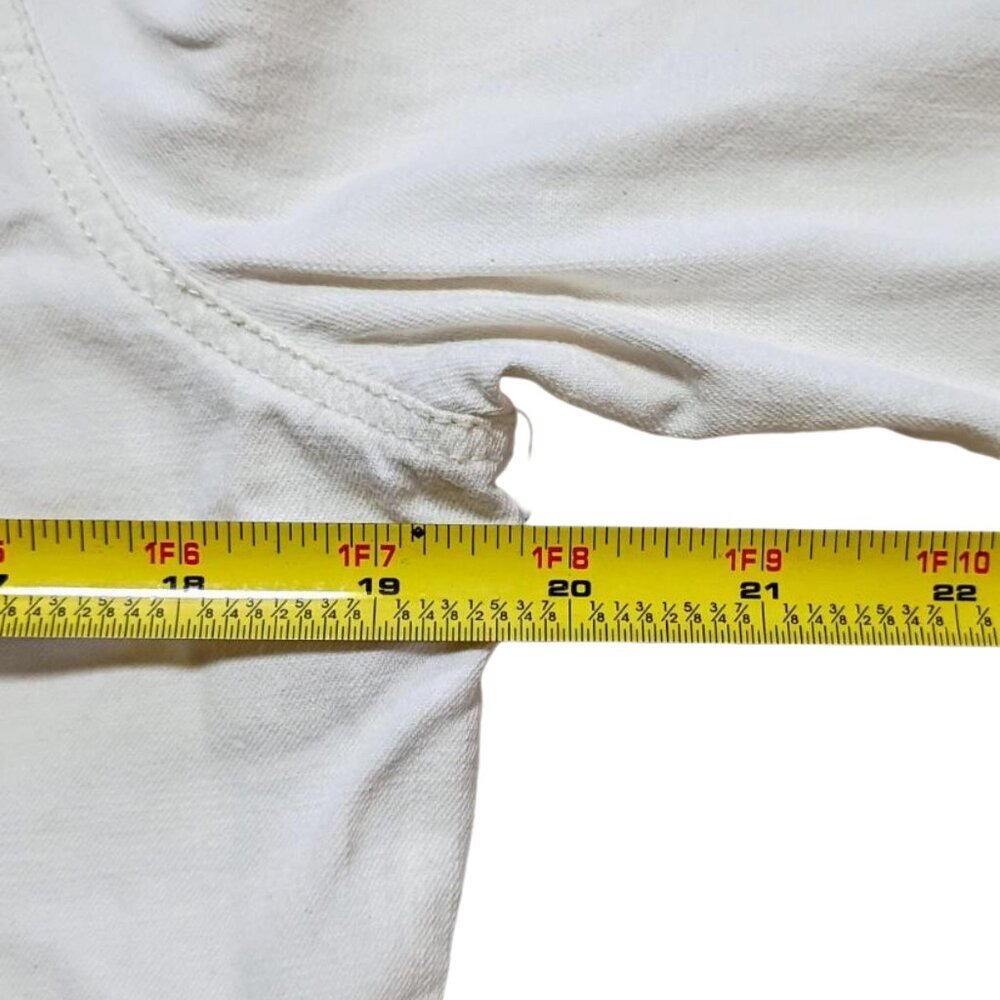 Roxy Women’s Medium Eggshell Distressed Button Up… - image 6